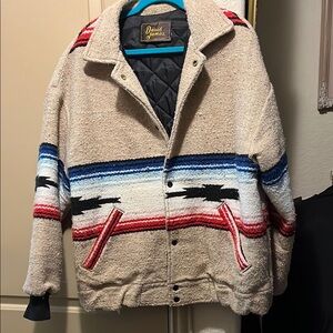 David James Beige Striped Jacket